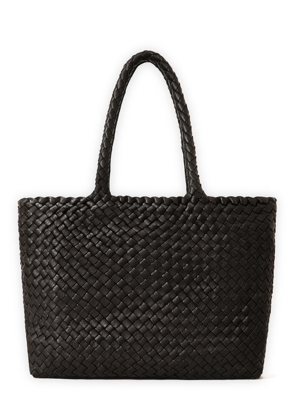 Milaner Italia - Classic Elena Woven Handbag - Black 24”